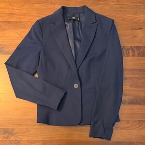Mango Classic Navy Women's Blazer